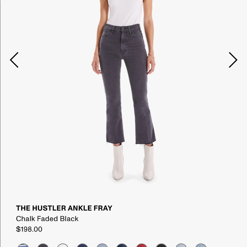 MOTHER Denim The Hustler Ankle Fray in Nightowl sz29